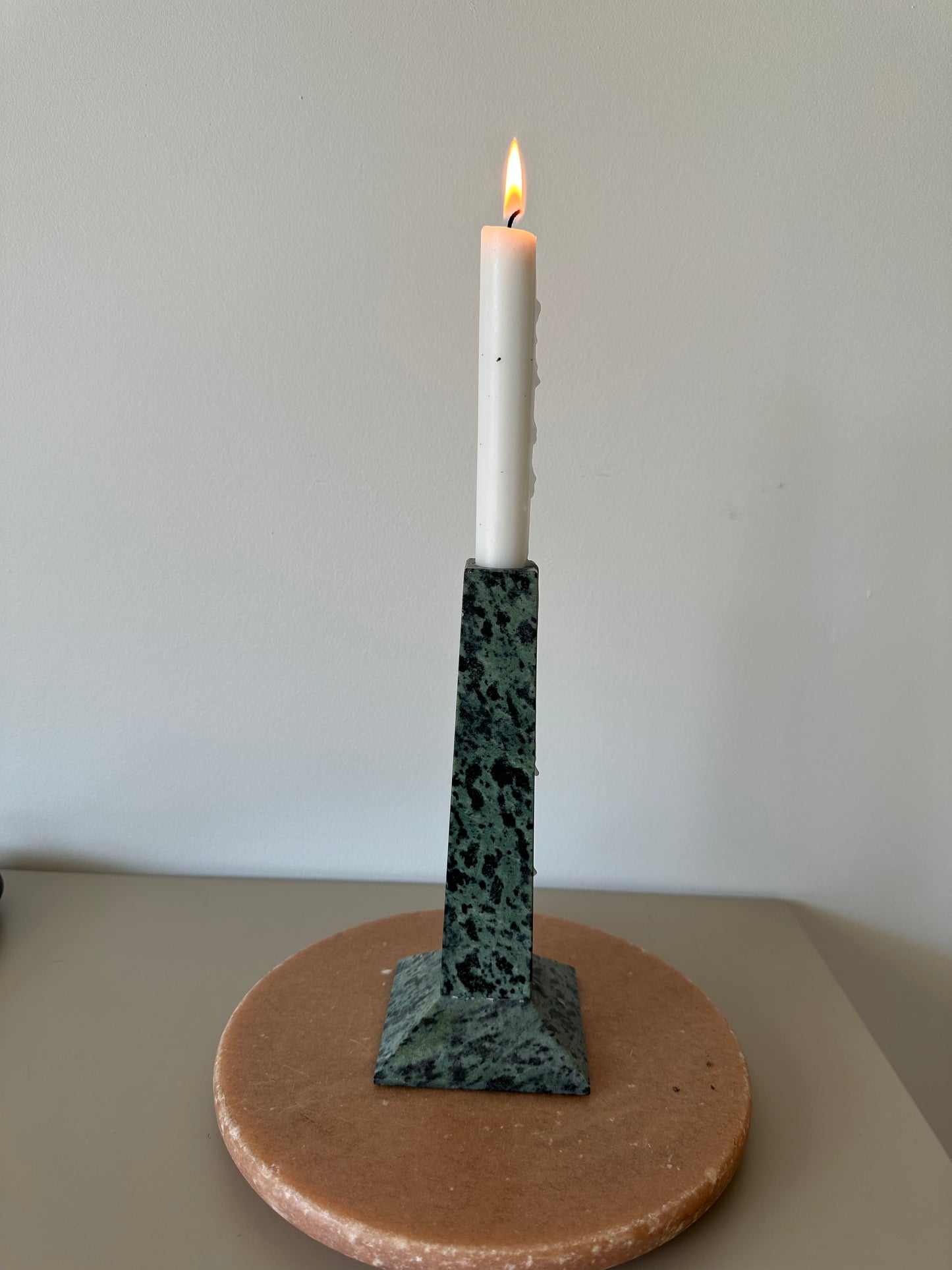 Vintage marble candlestick