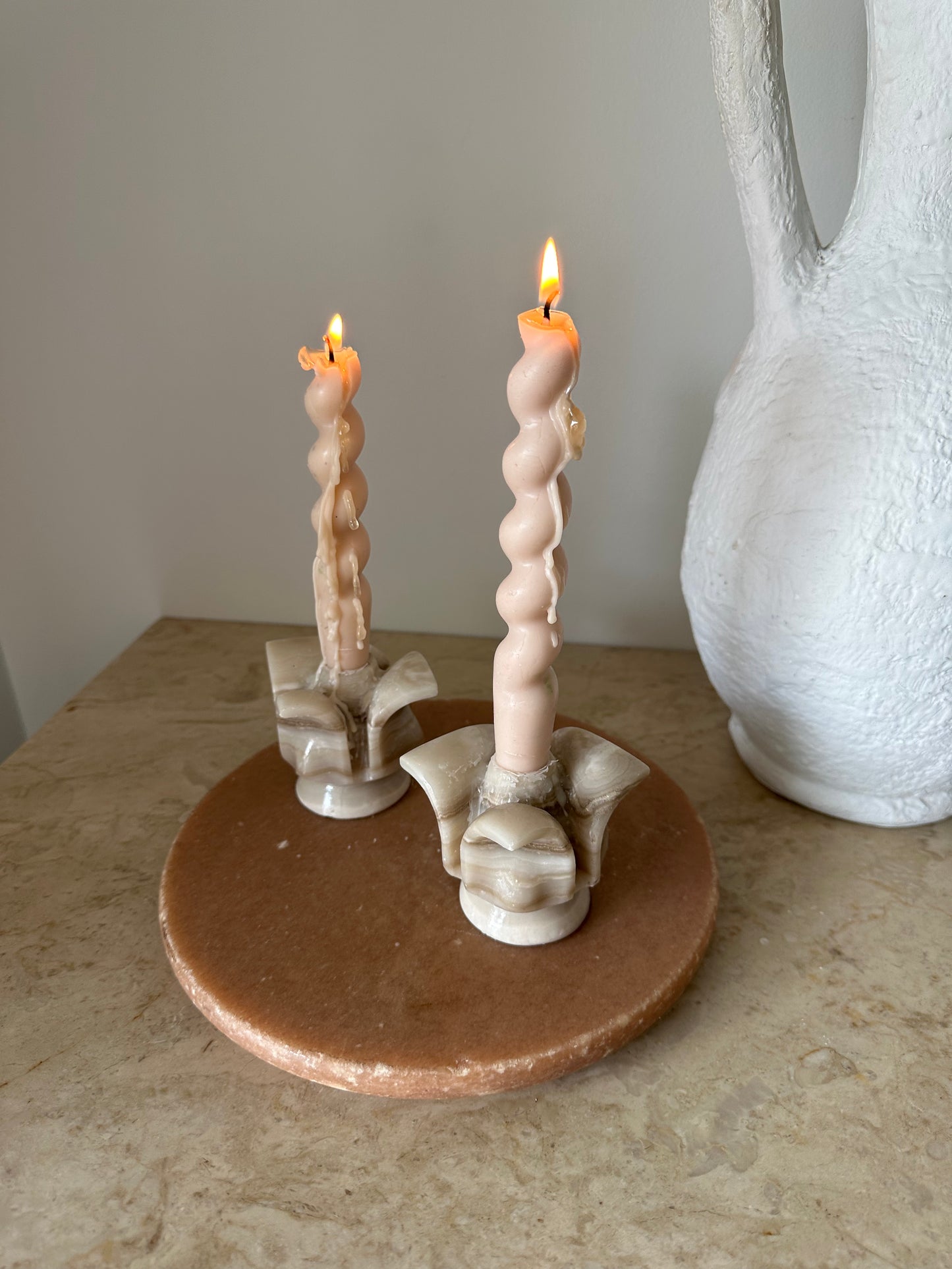 Onyx candleholders