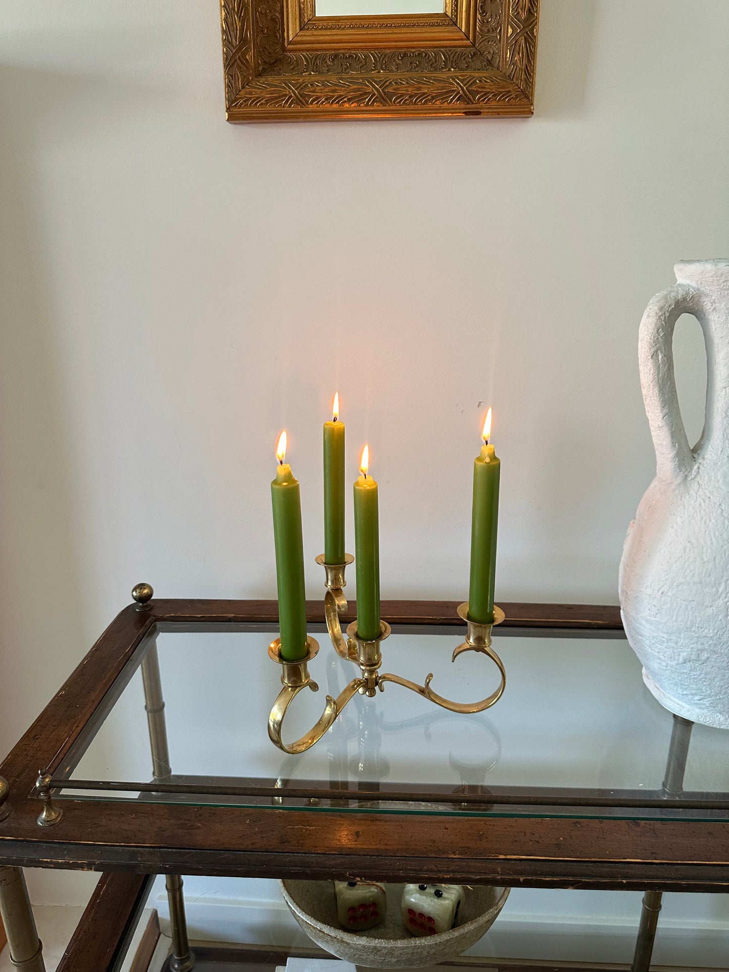 Heavy Brass Candelabra