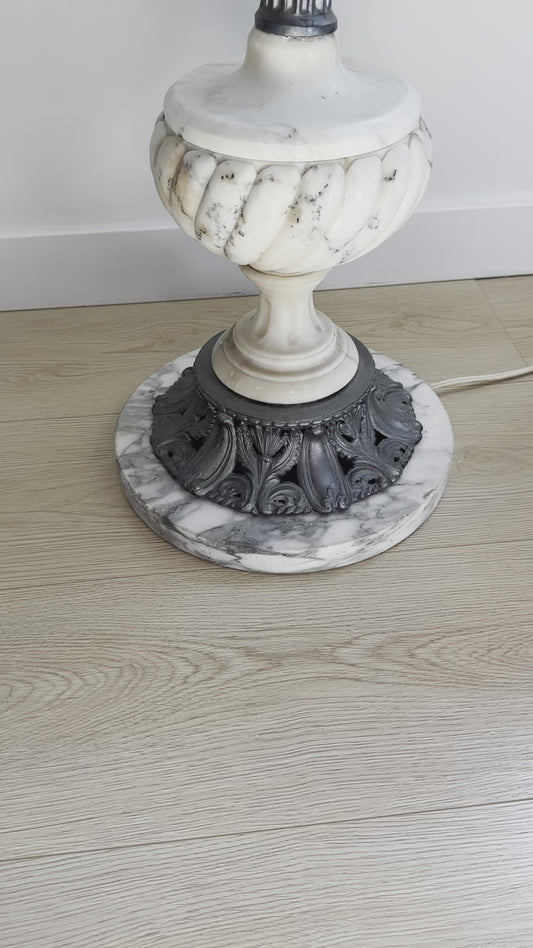 Vintage marble floor lamp