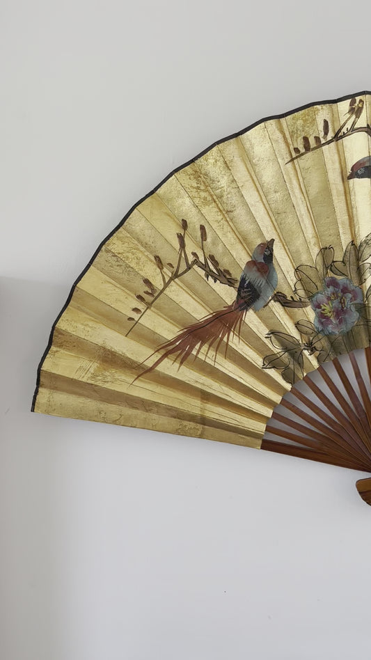 Large gilded hanging fan