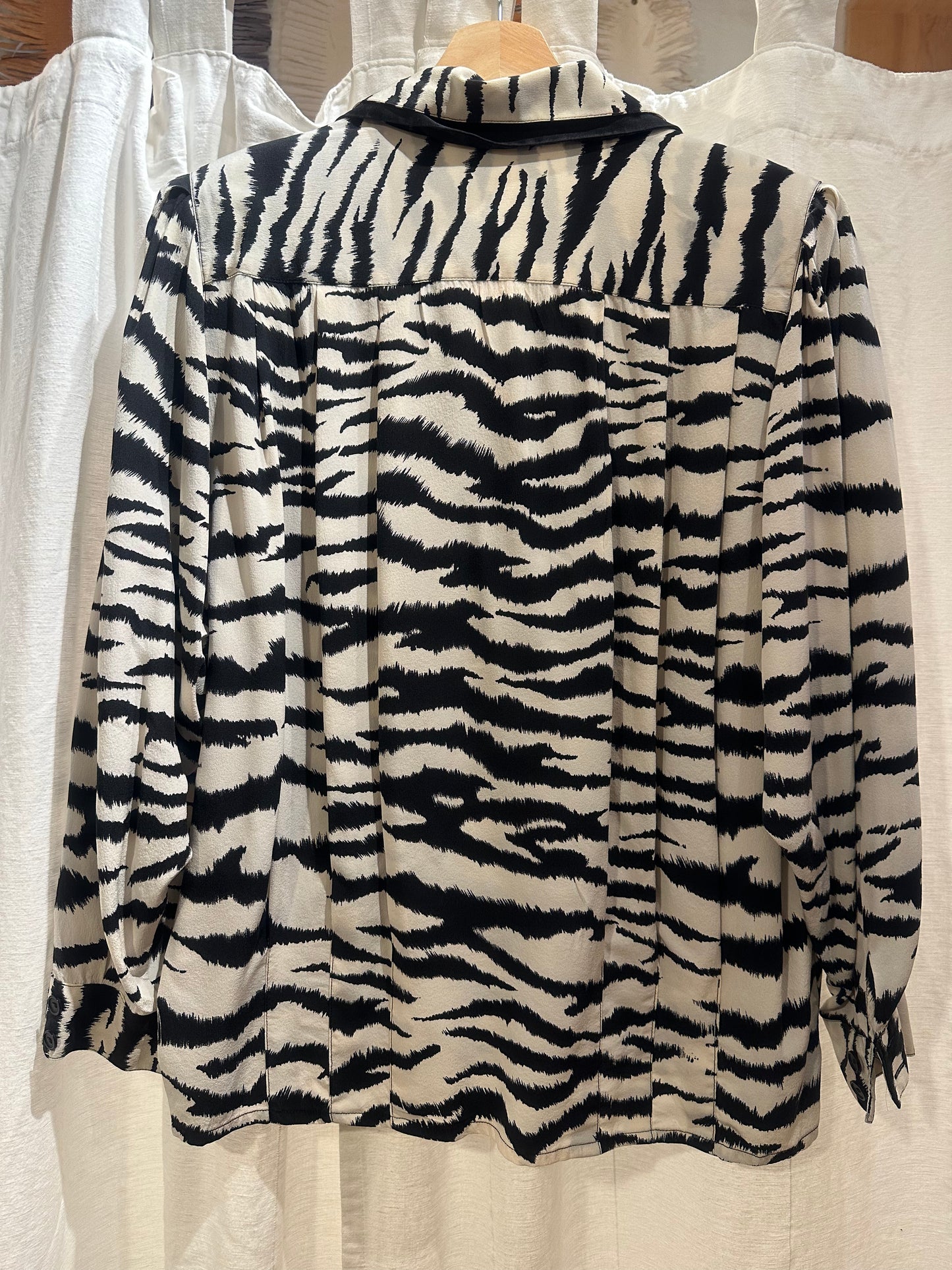 Silk zebra shirt