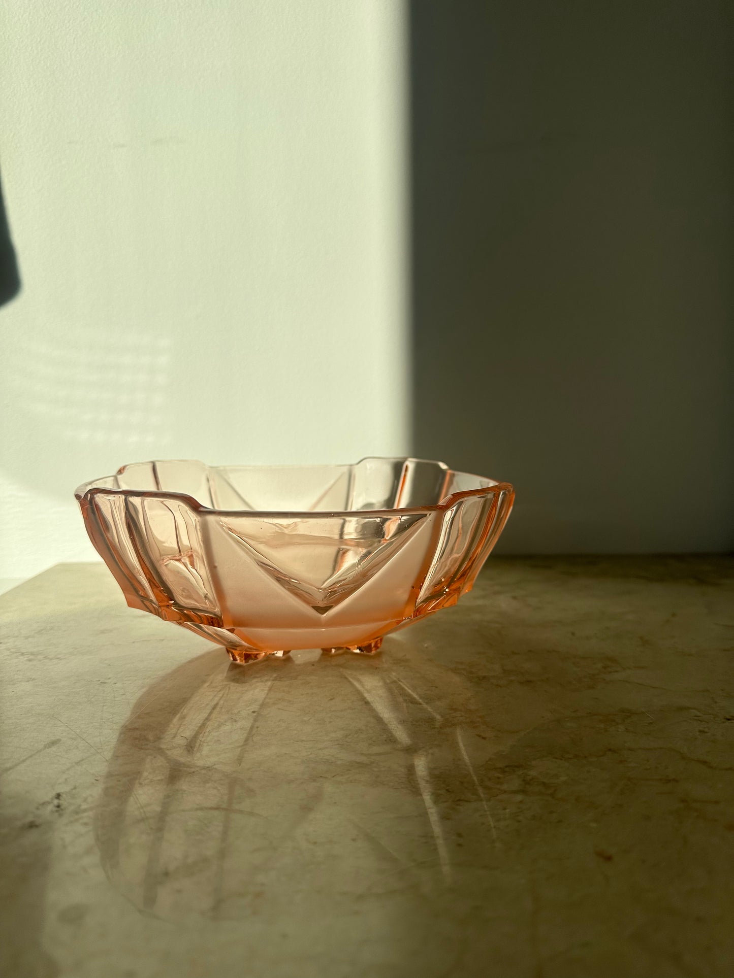 Pink Depression Glass Bowl