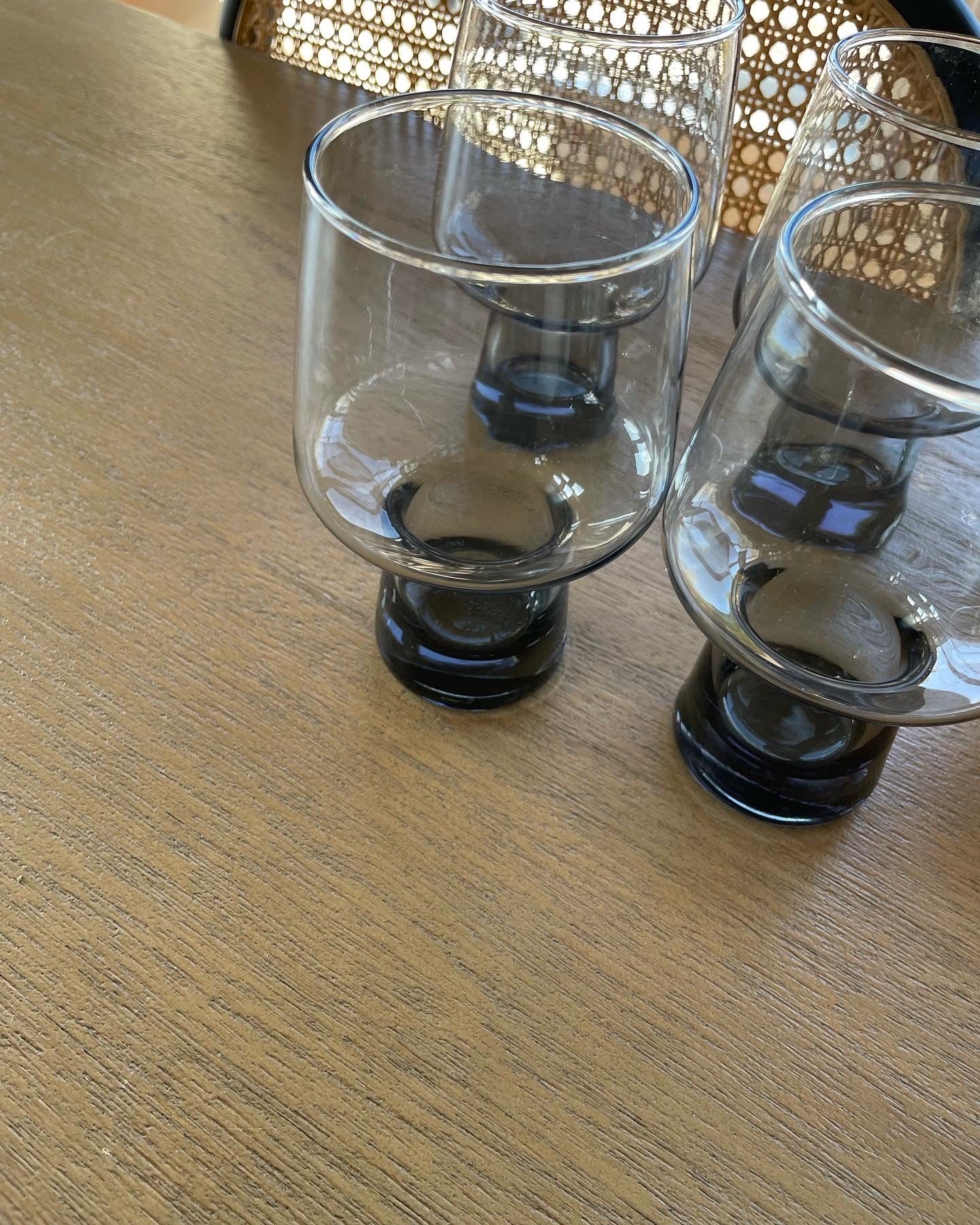 Four glasses