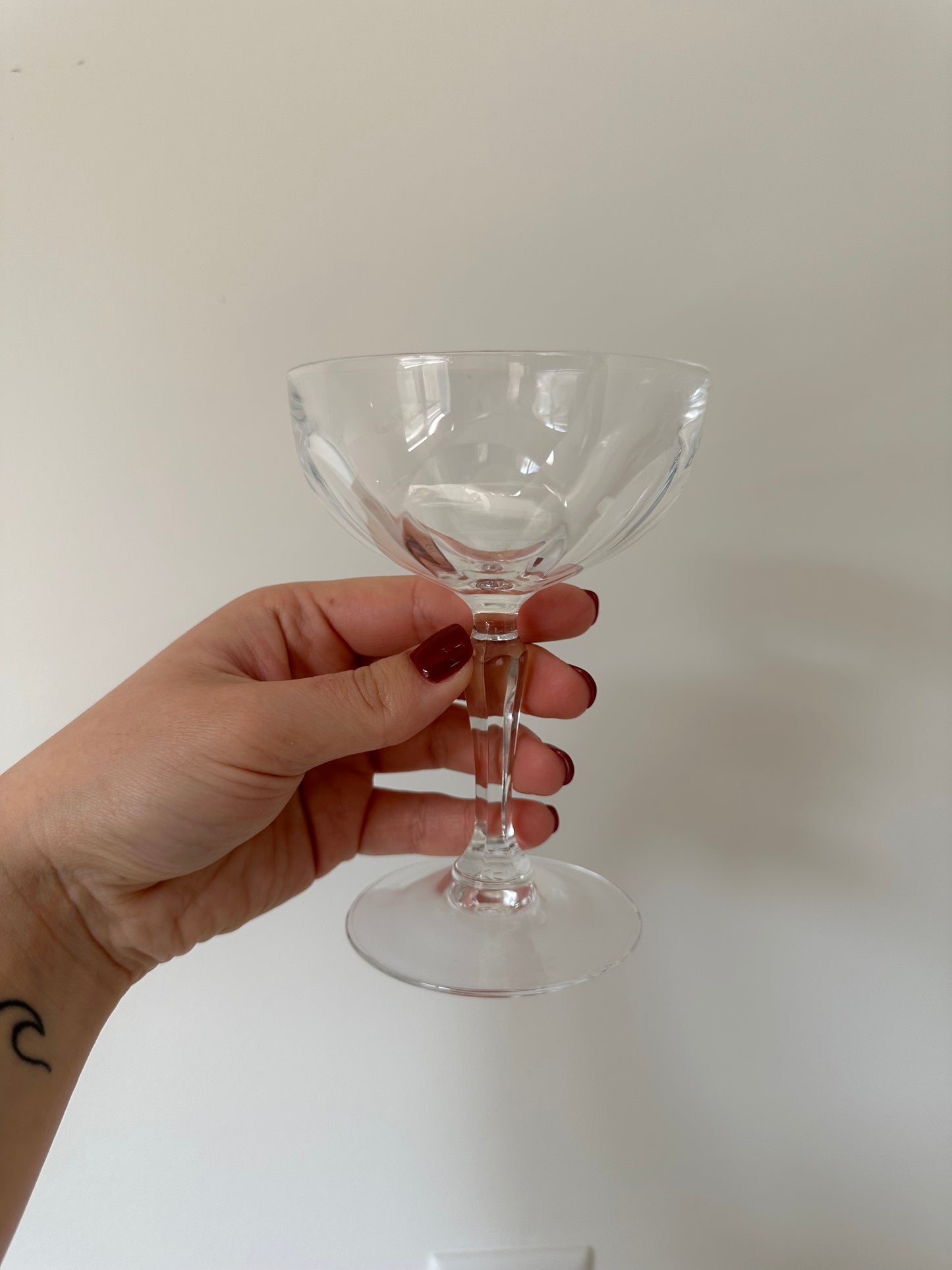 Vintage coupe champagne glasses