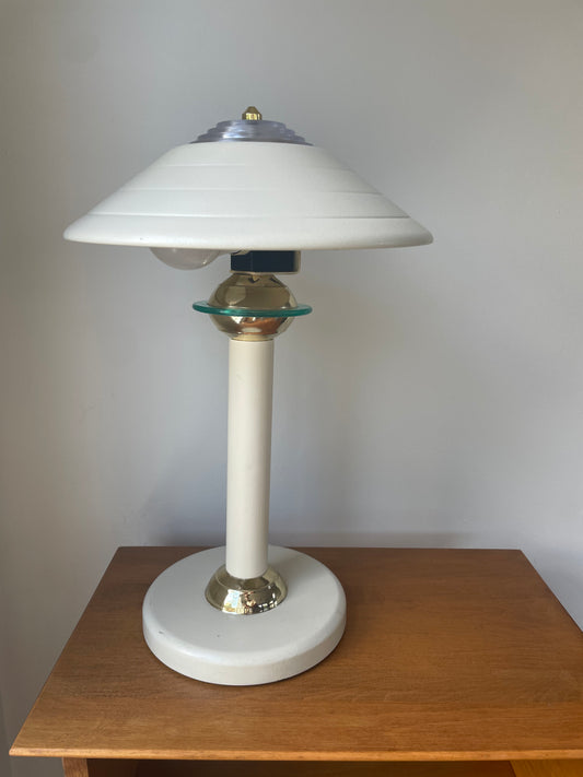Ivory mushroom lamp