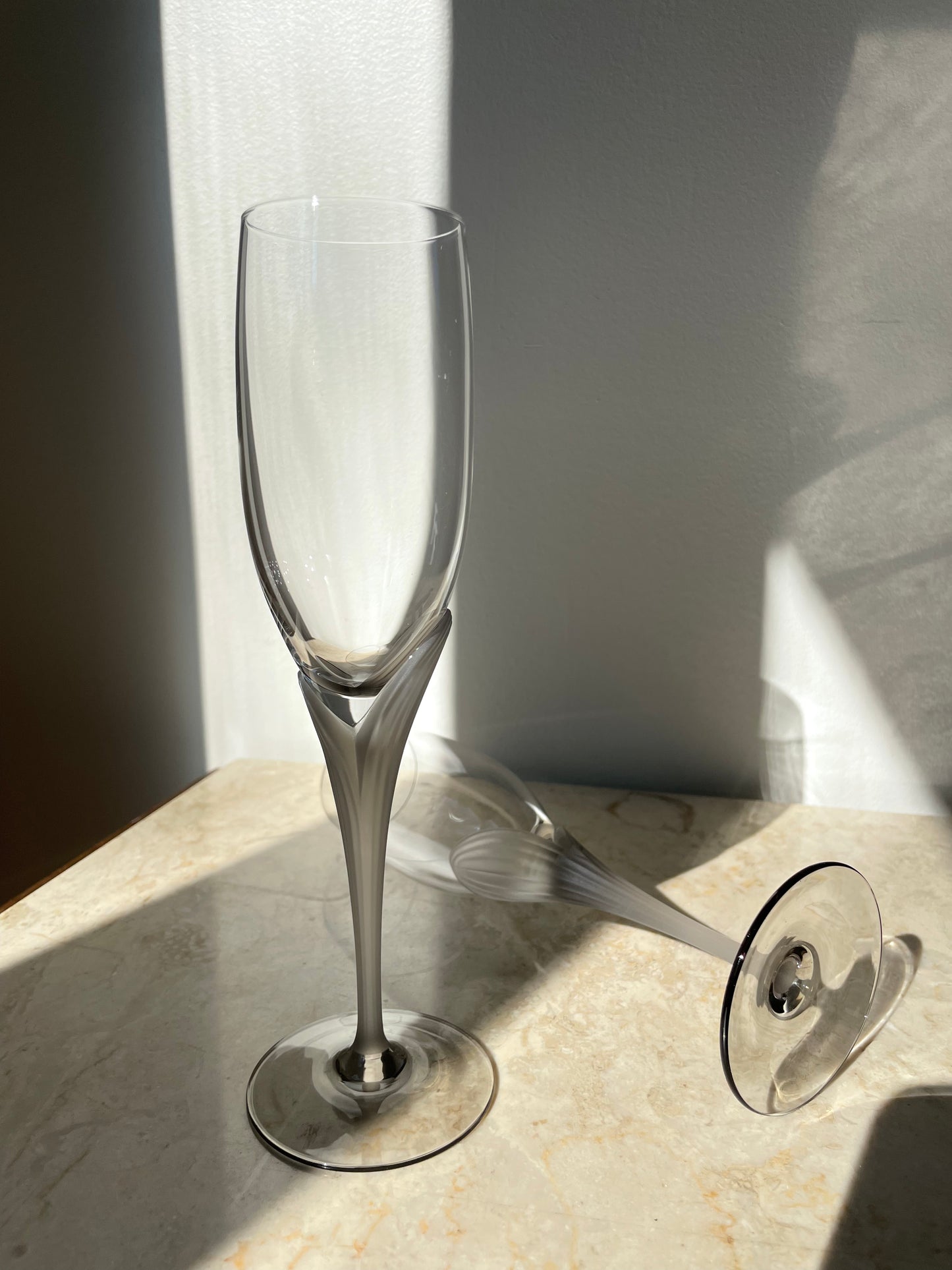 Tulip champagne glasses