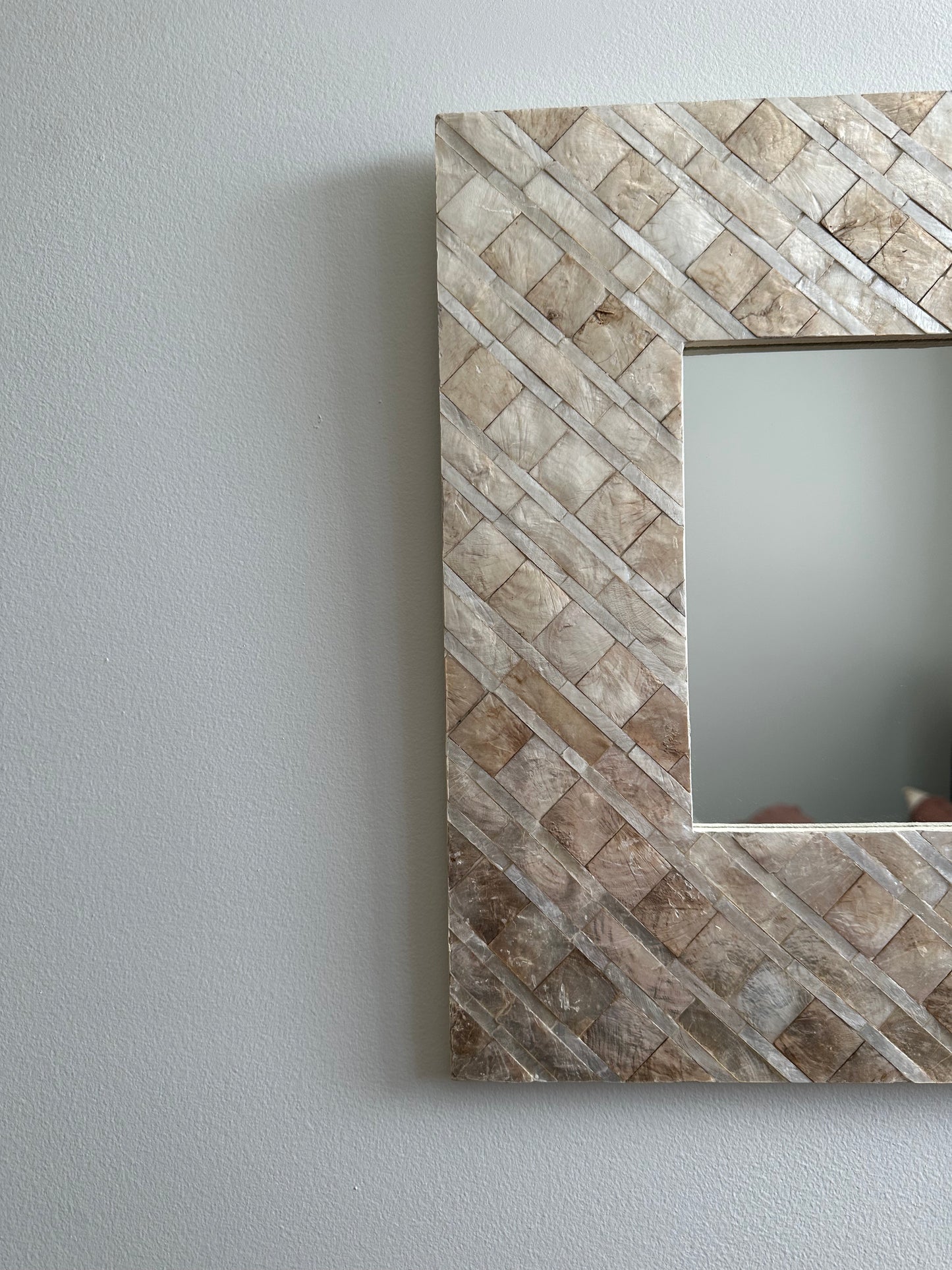 Capiz shell mirror