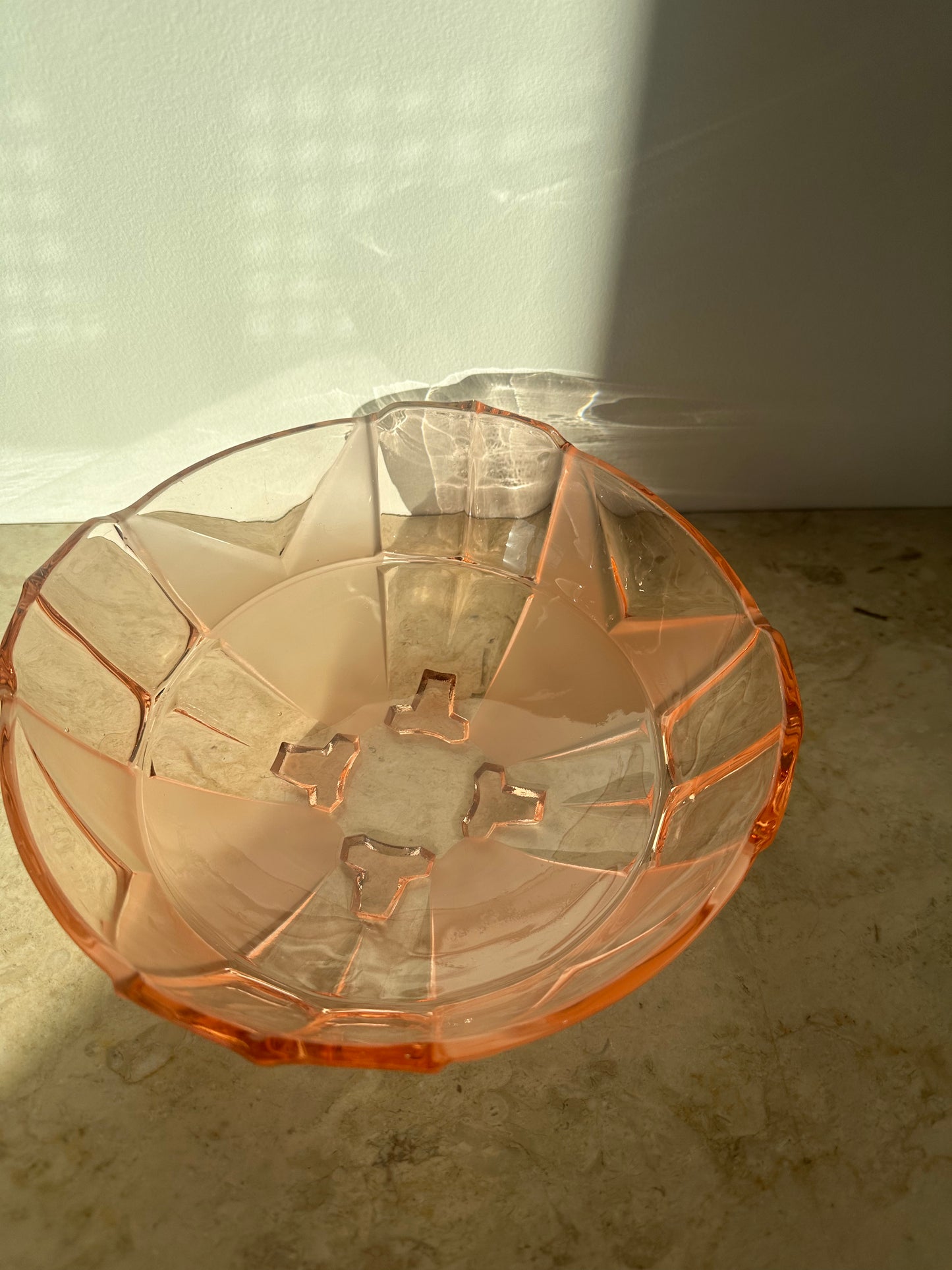 Pink Depression Glass Bowl