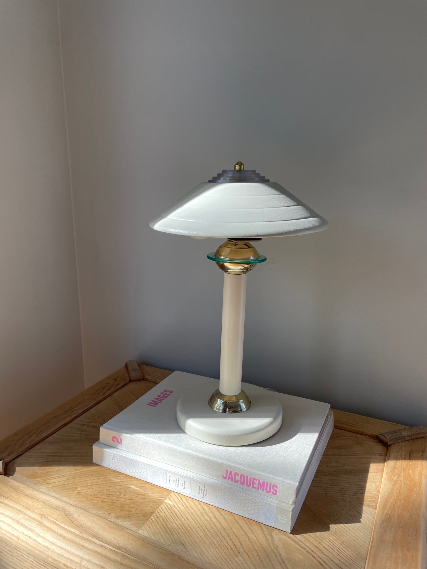 Ivory mushroom lamp