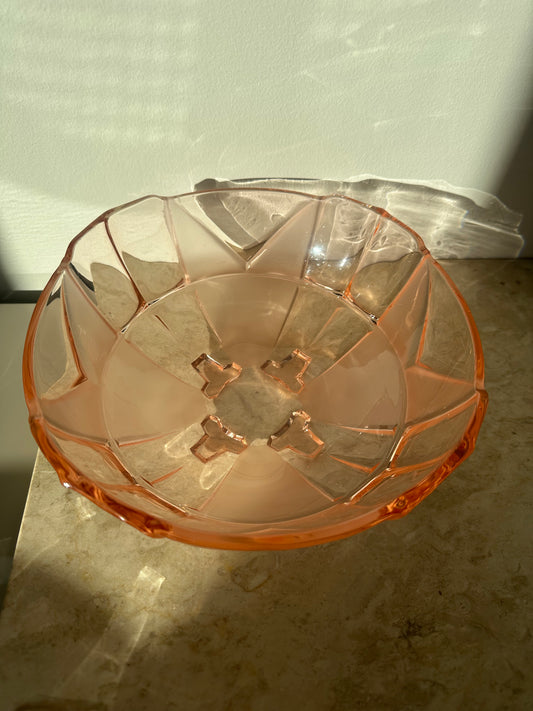 Pink Depression Glass Bowl