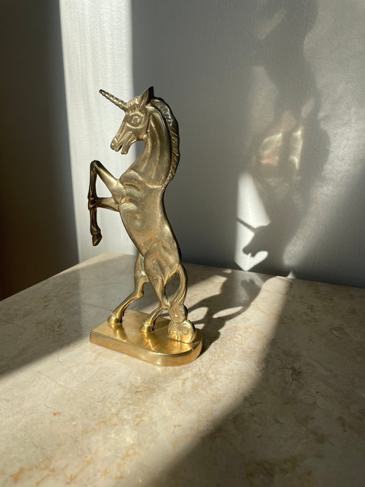 Vintage Brass Unicorn 