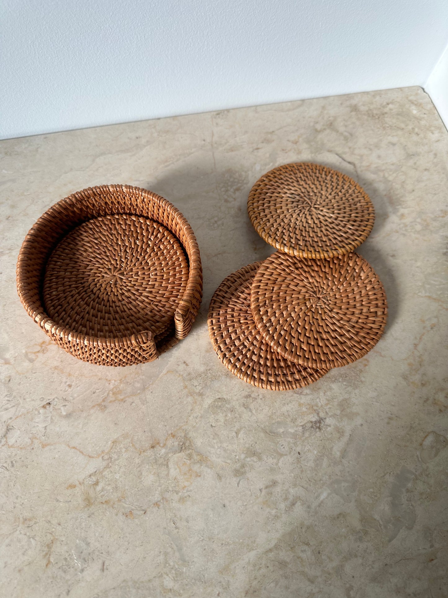 Wicker coasters