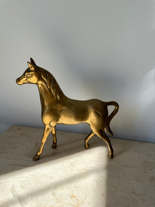 Vintage Brass Horse