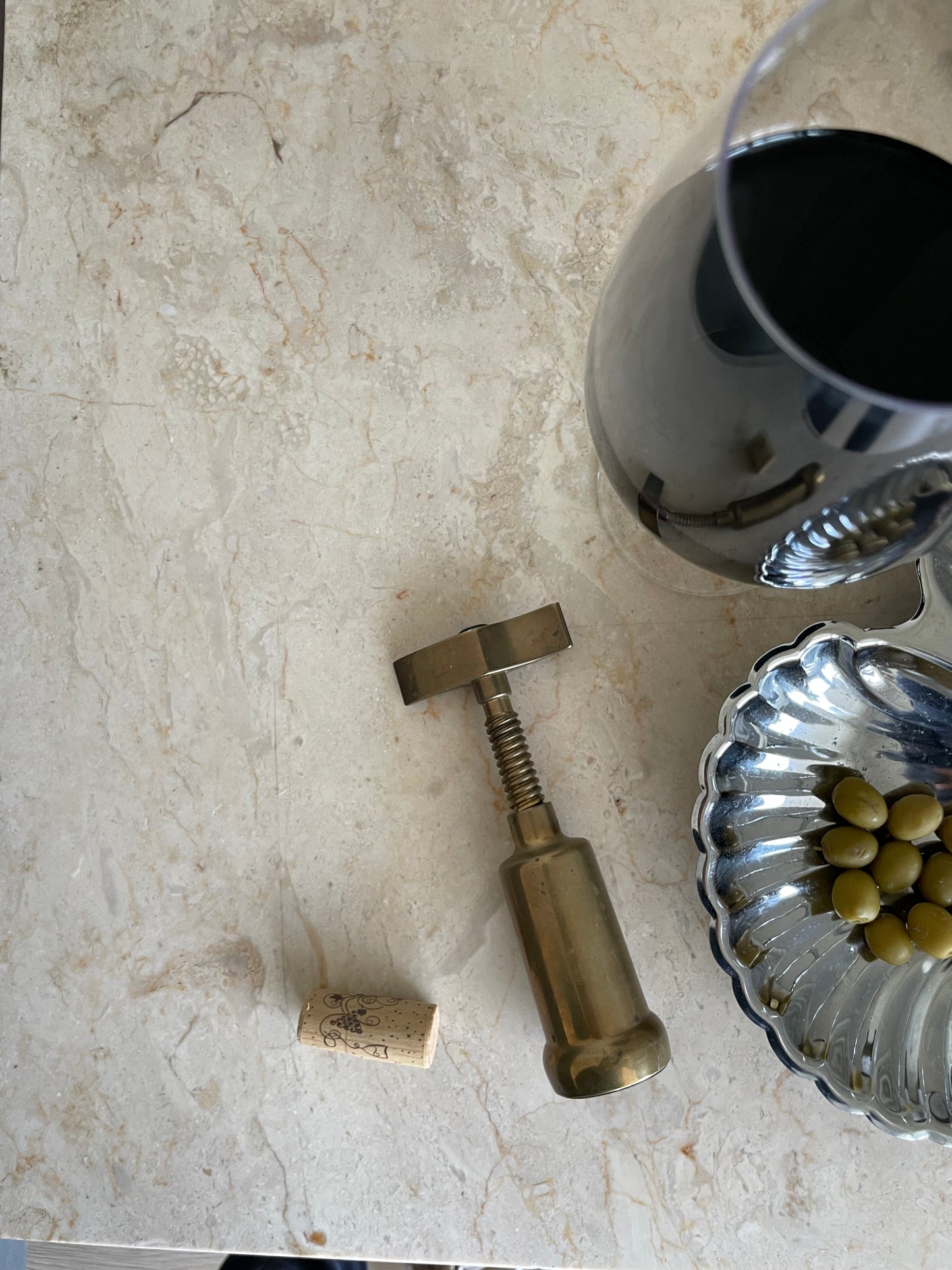 Vintage Brass Cork Screw