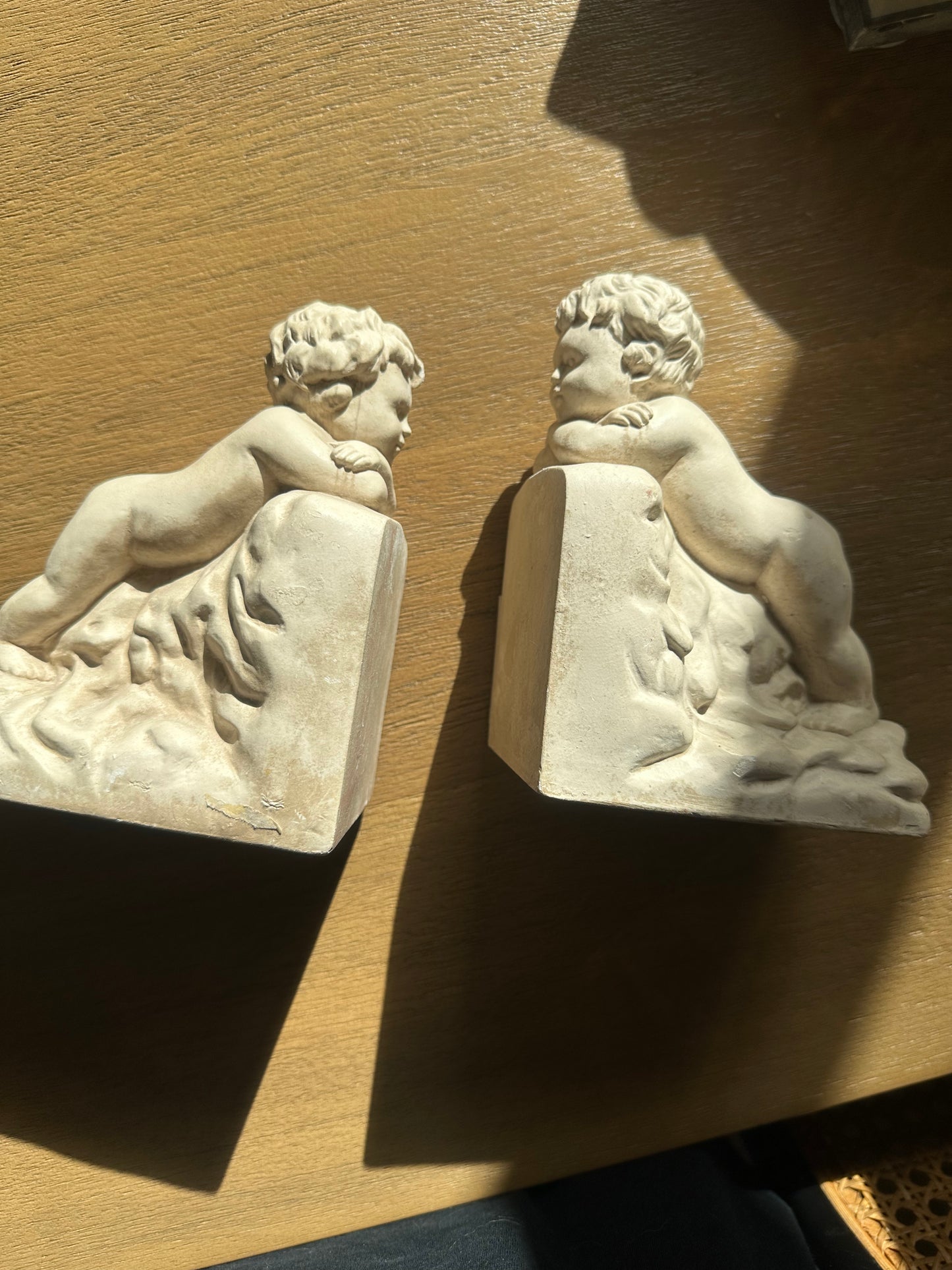 Vintage Cherub Bookends