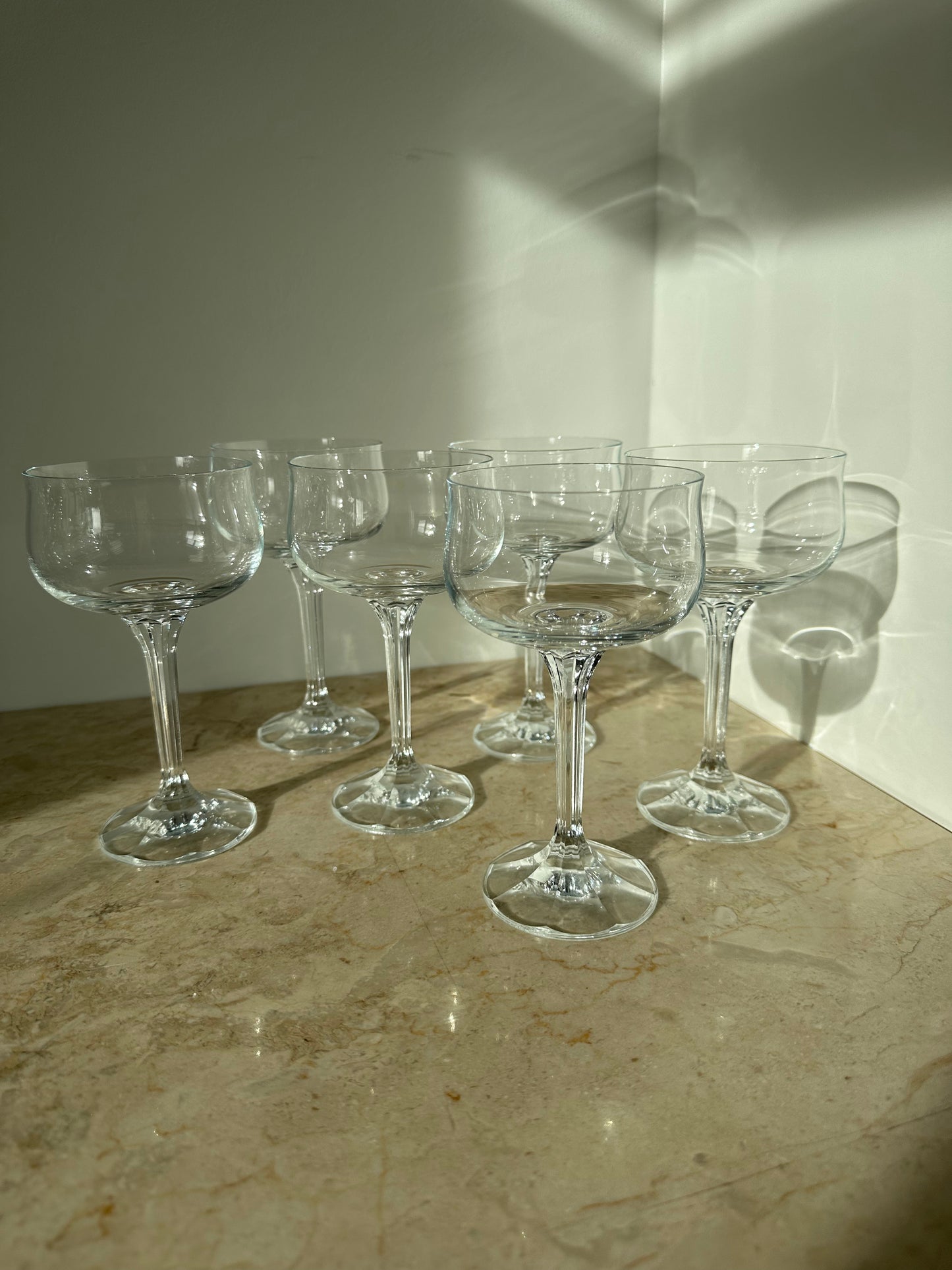 Vintage coupe glasses