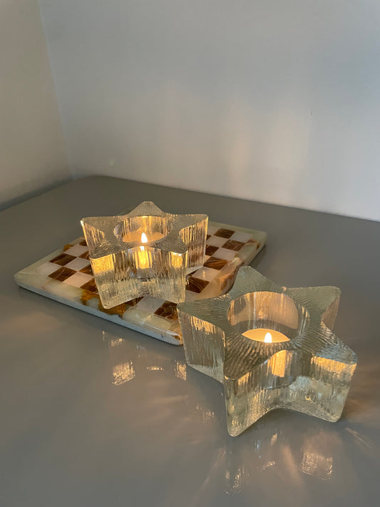 Two tealight holders