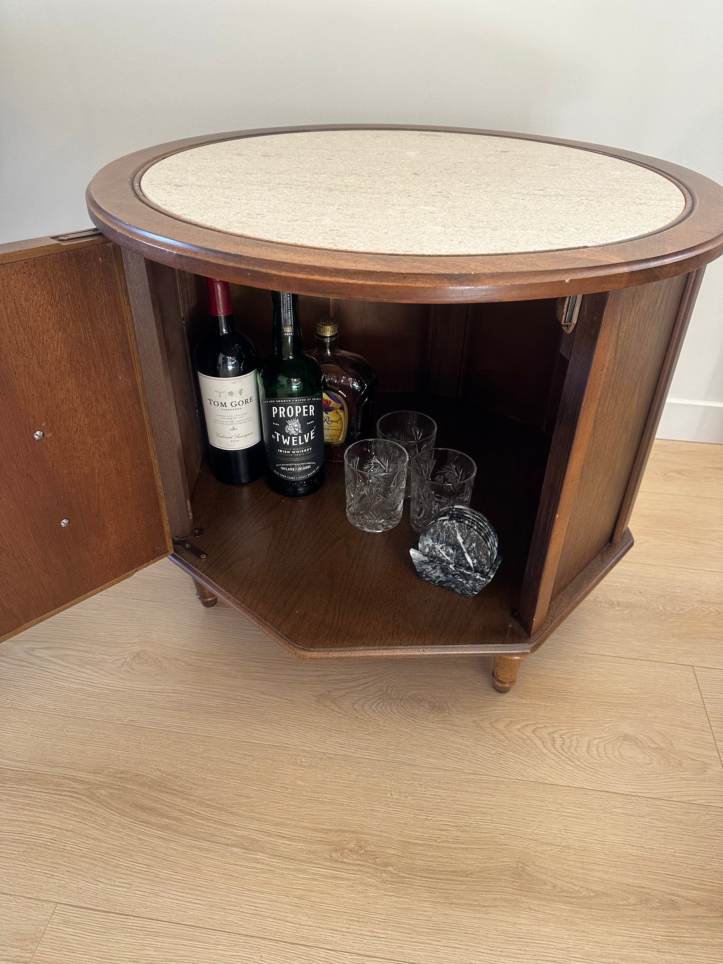 Round Drum Barrel  Side Table