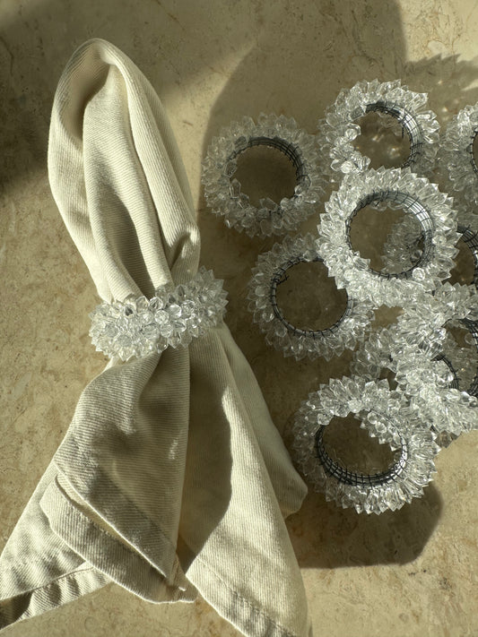 Napkin holders with crystals