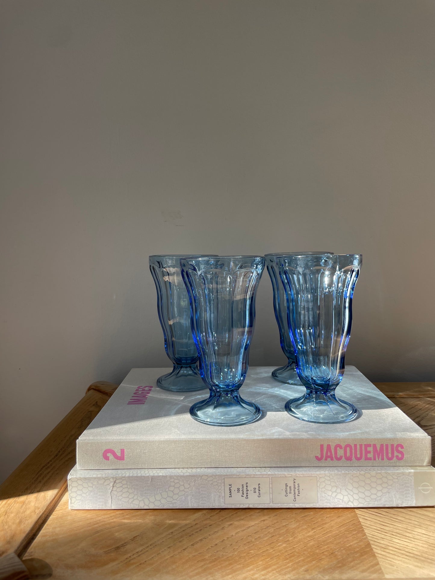 Wave milkshake glasses