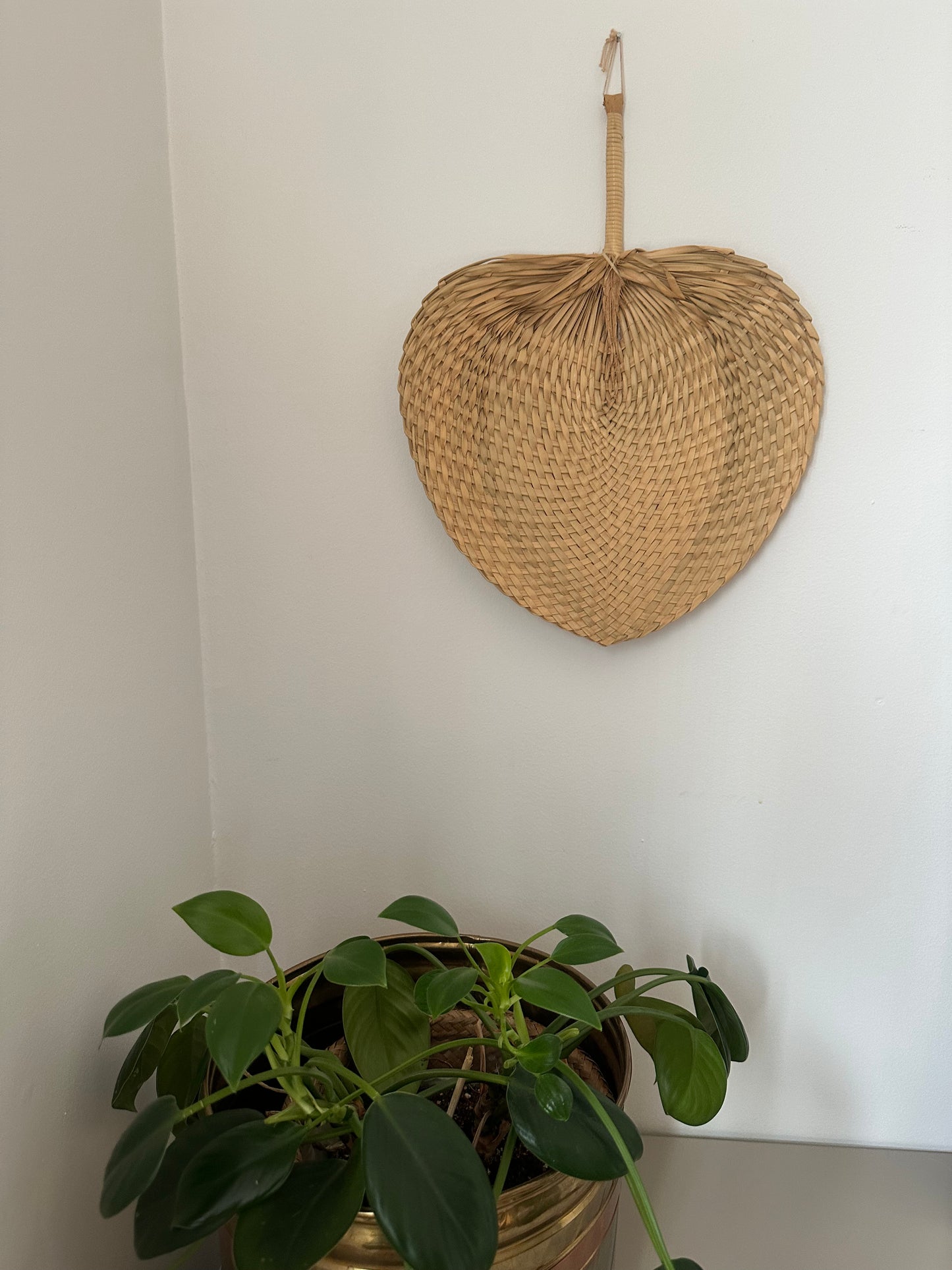 Woven rattan fan