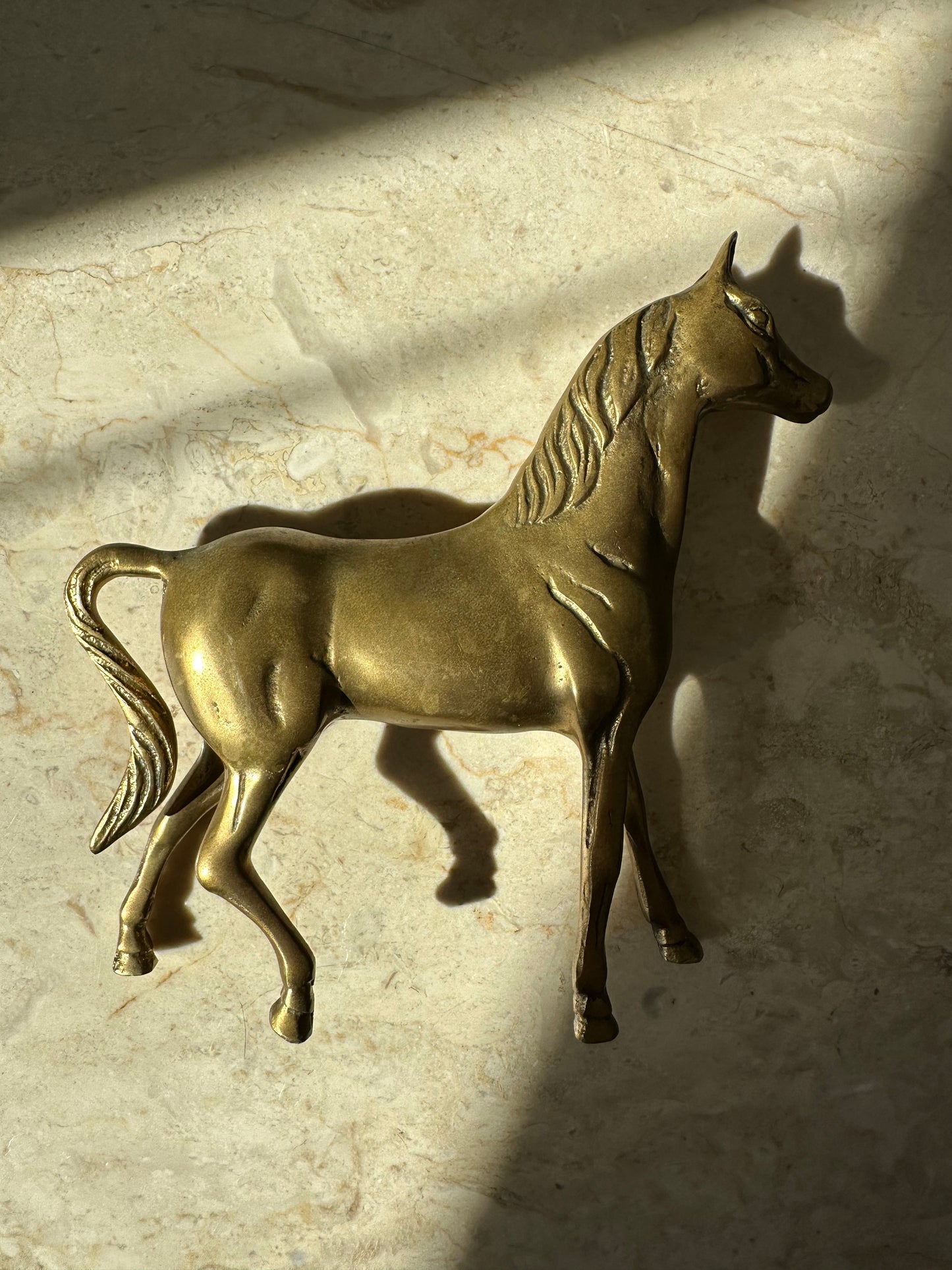 Vintage Brass Horse