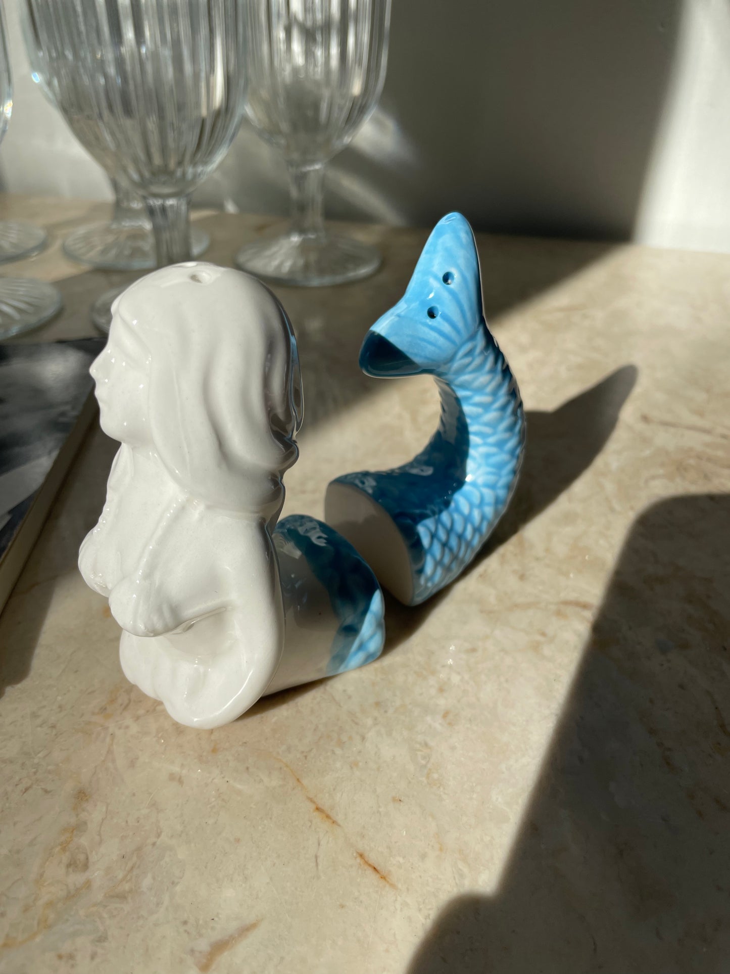 Mermaid Salt and Pepper Shakers