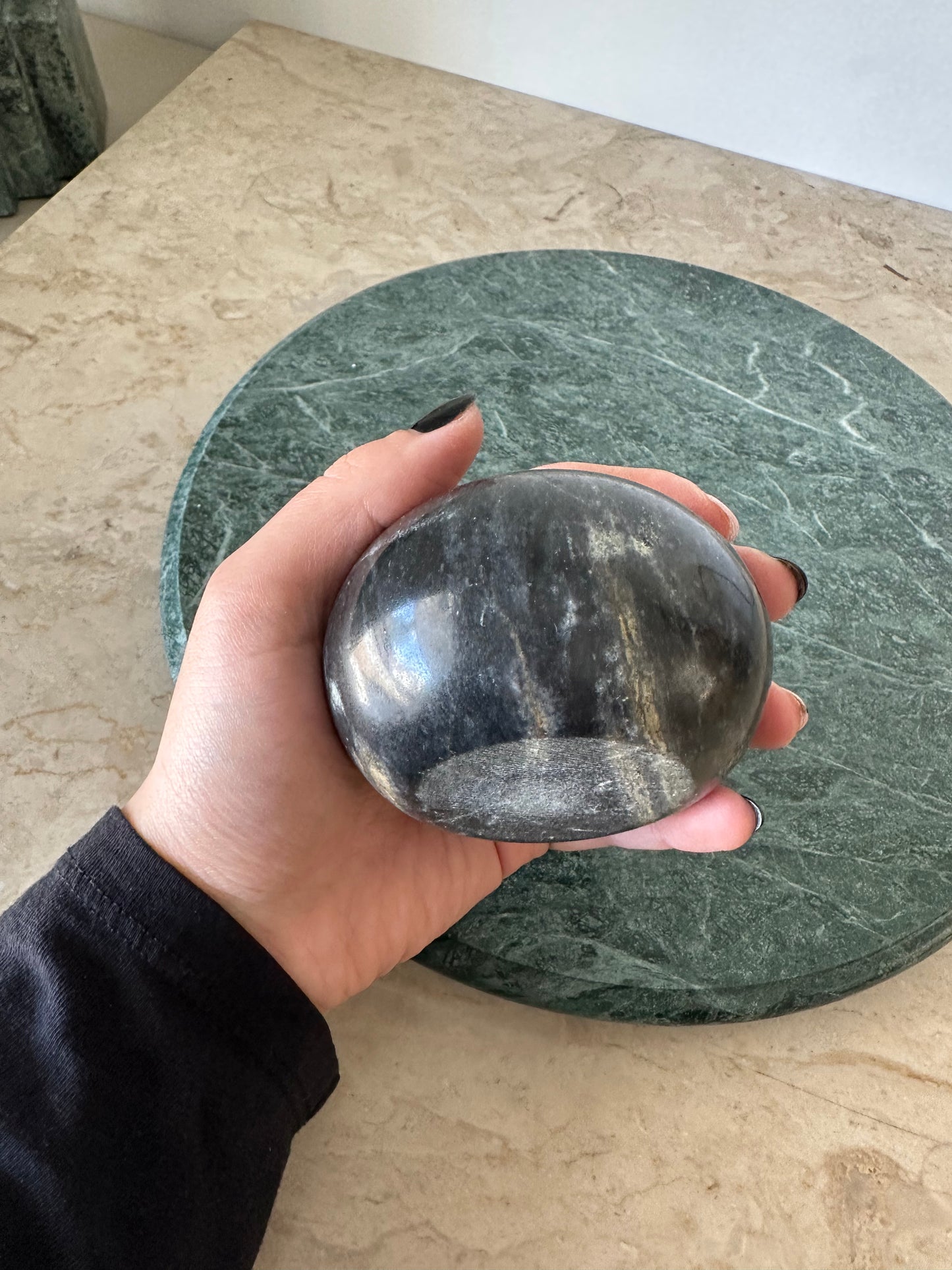 Black Marble Tealight