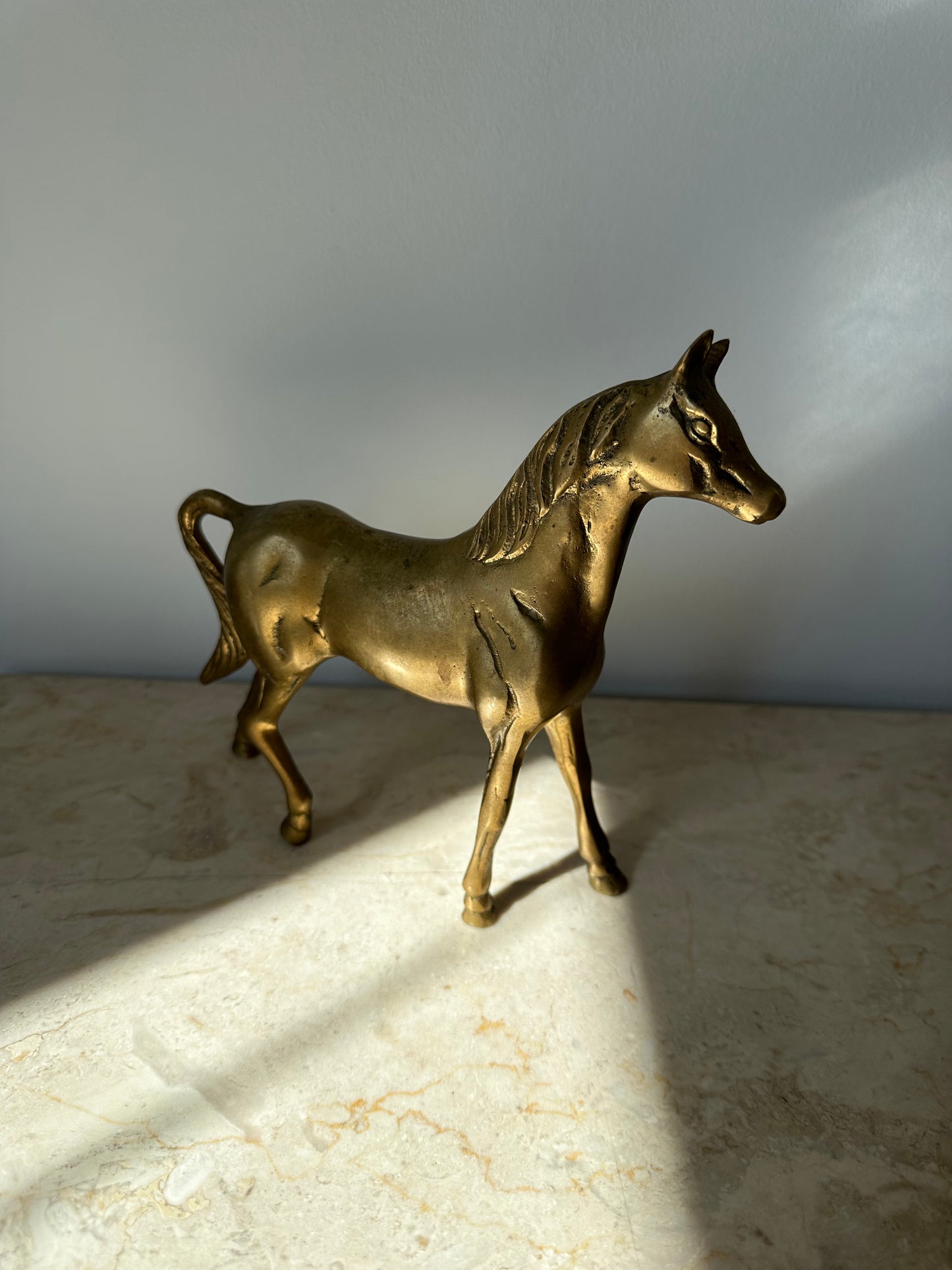 Vintage Brass Horse