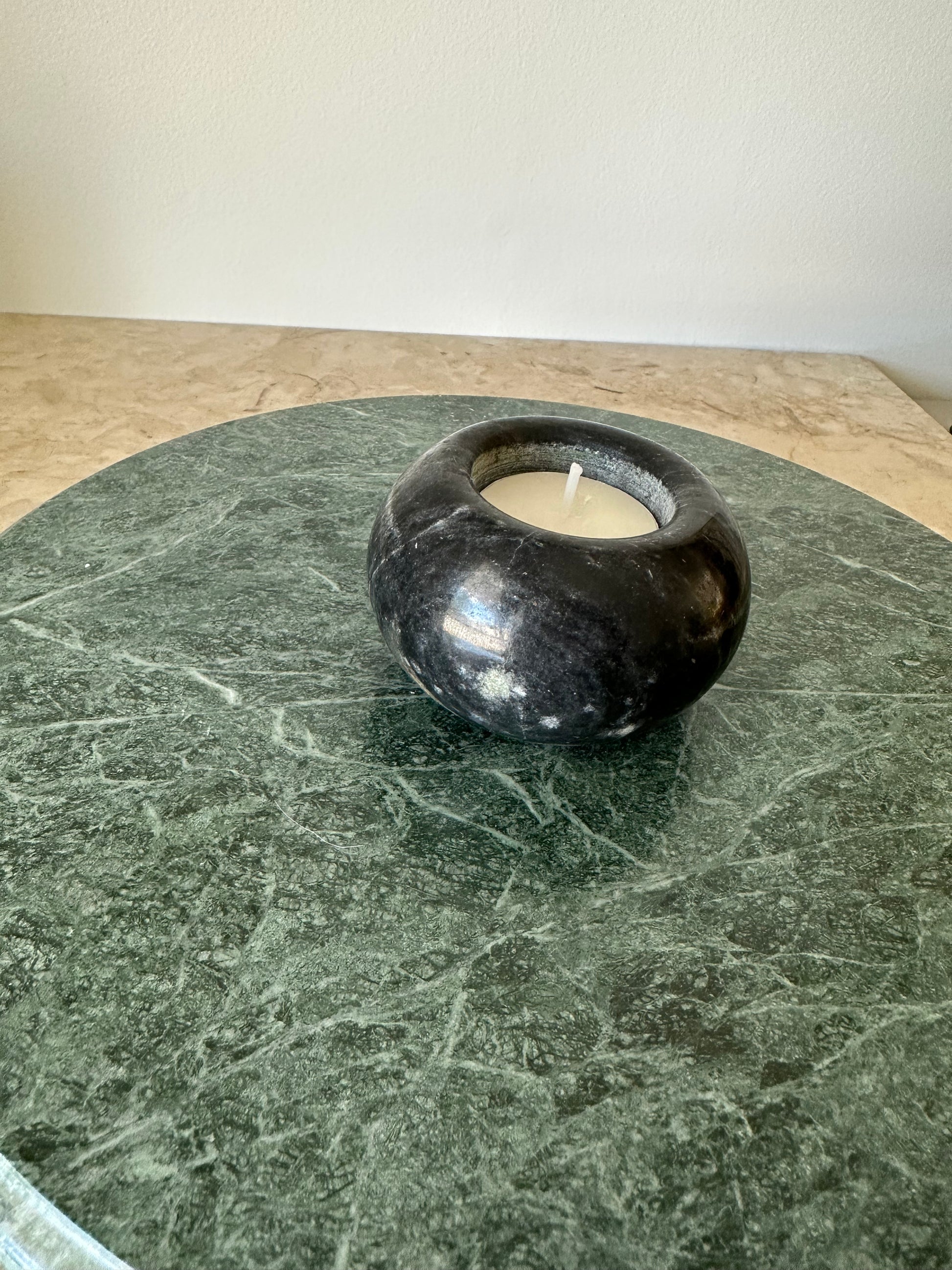 Black Marble Tealight