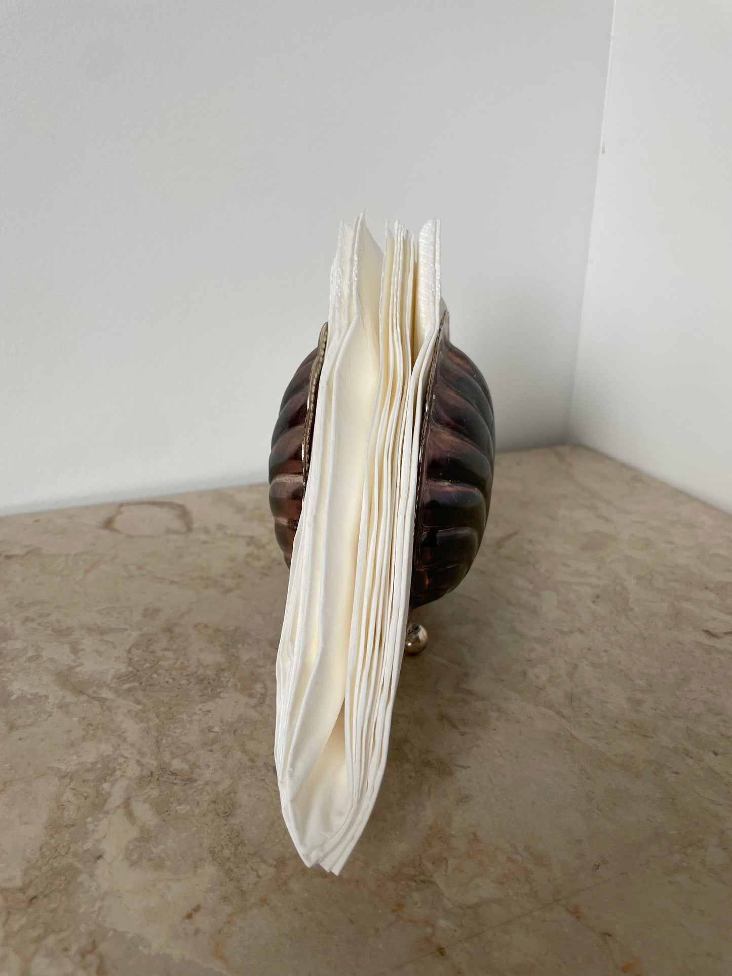 Shell napkin holder