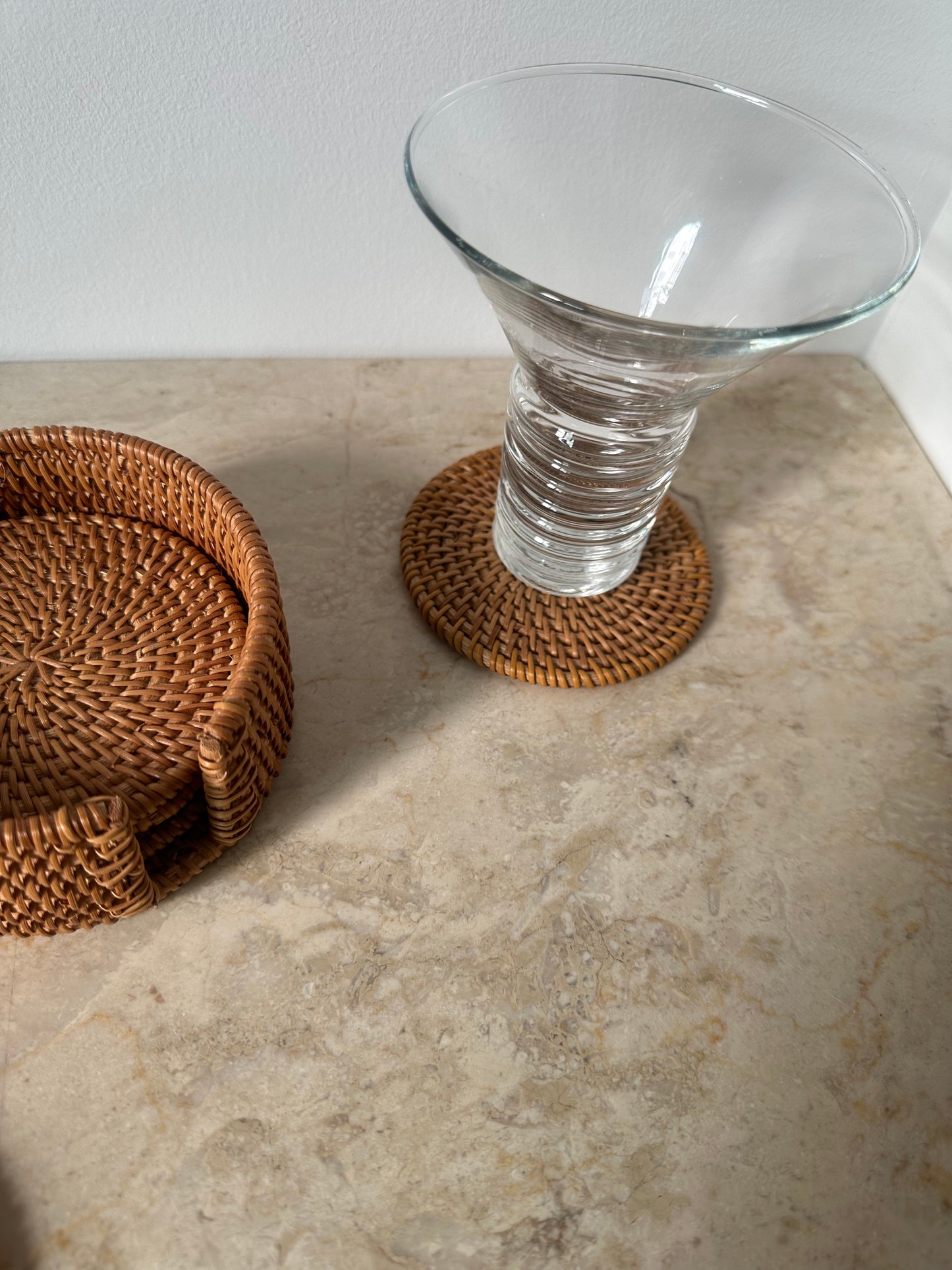 Wicker coasters