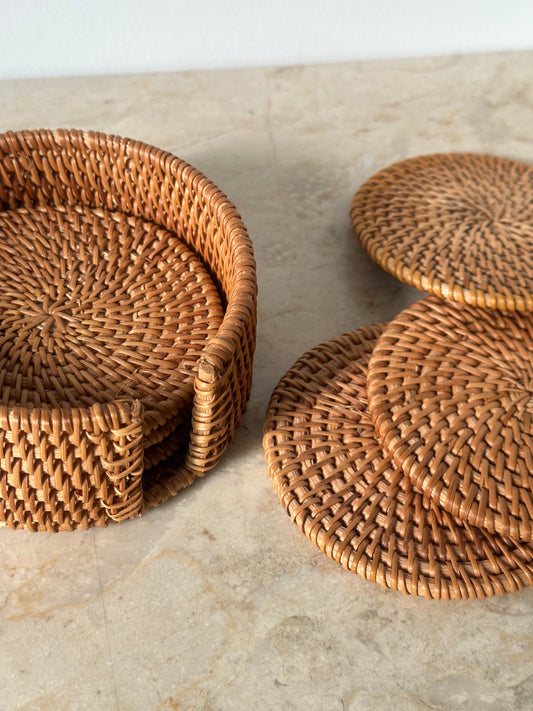 Wicker coasters