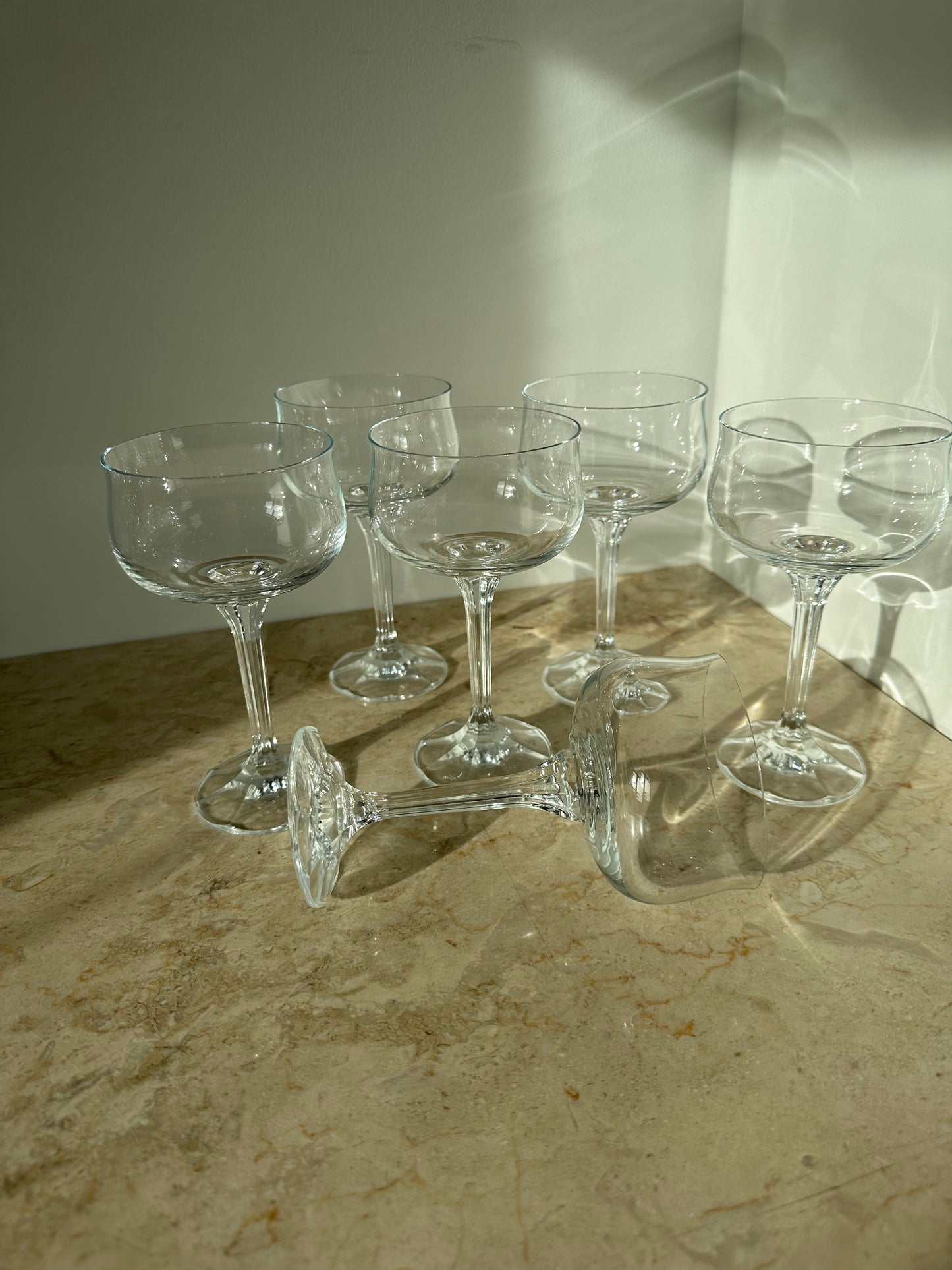 Vintage coupe glasses