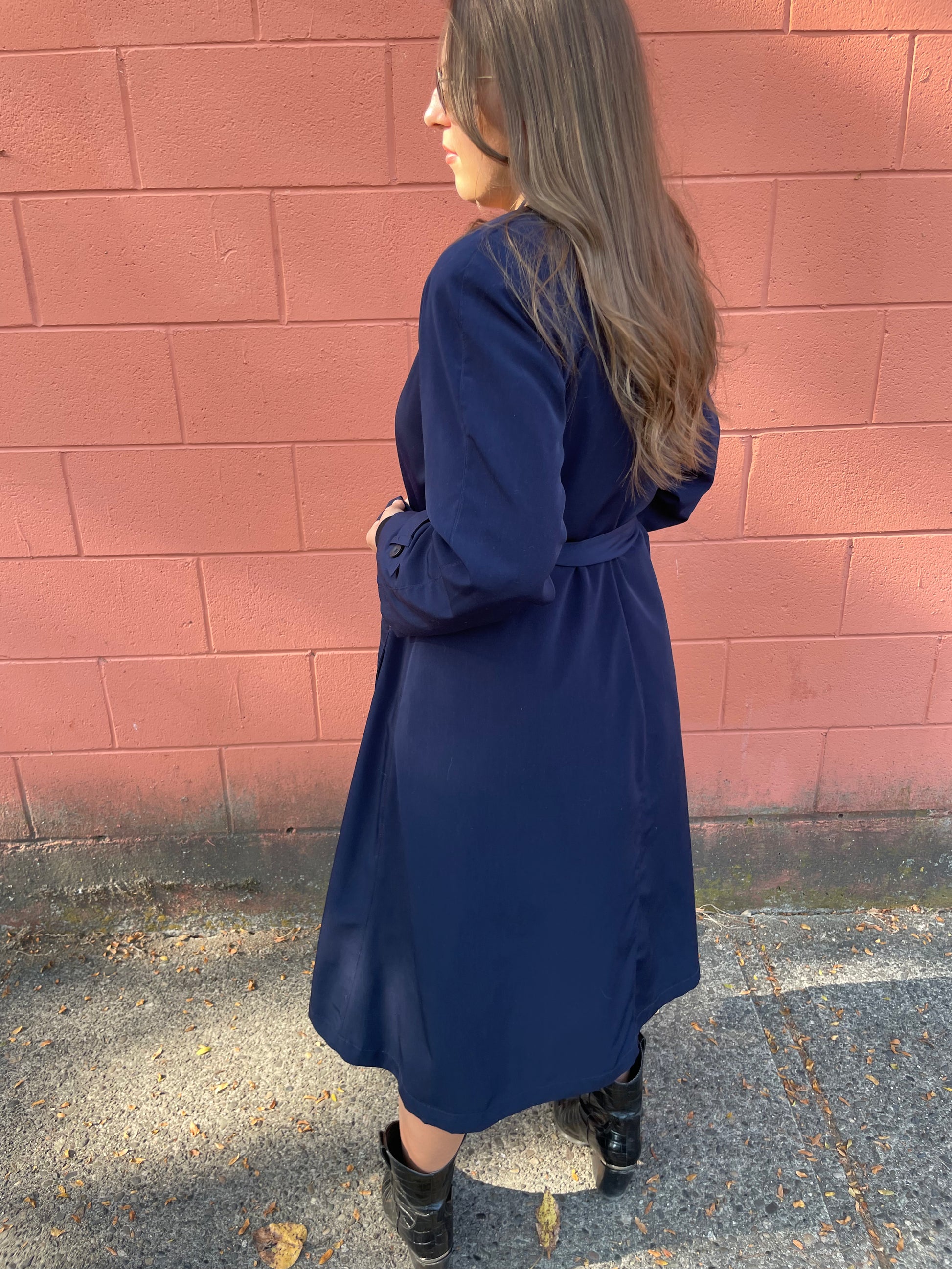 Blue Trench Coat 