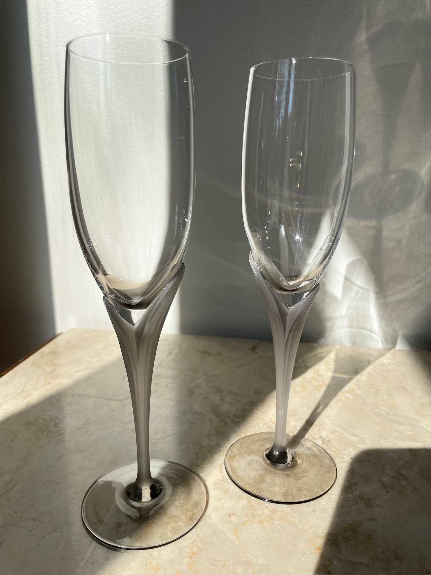 Tulip champagne glasses