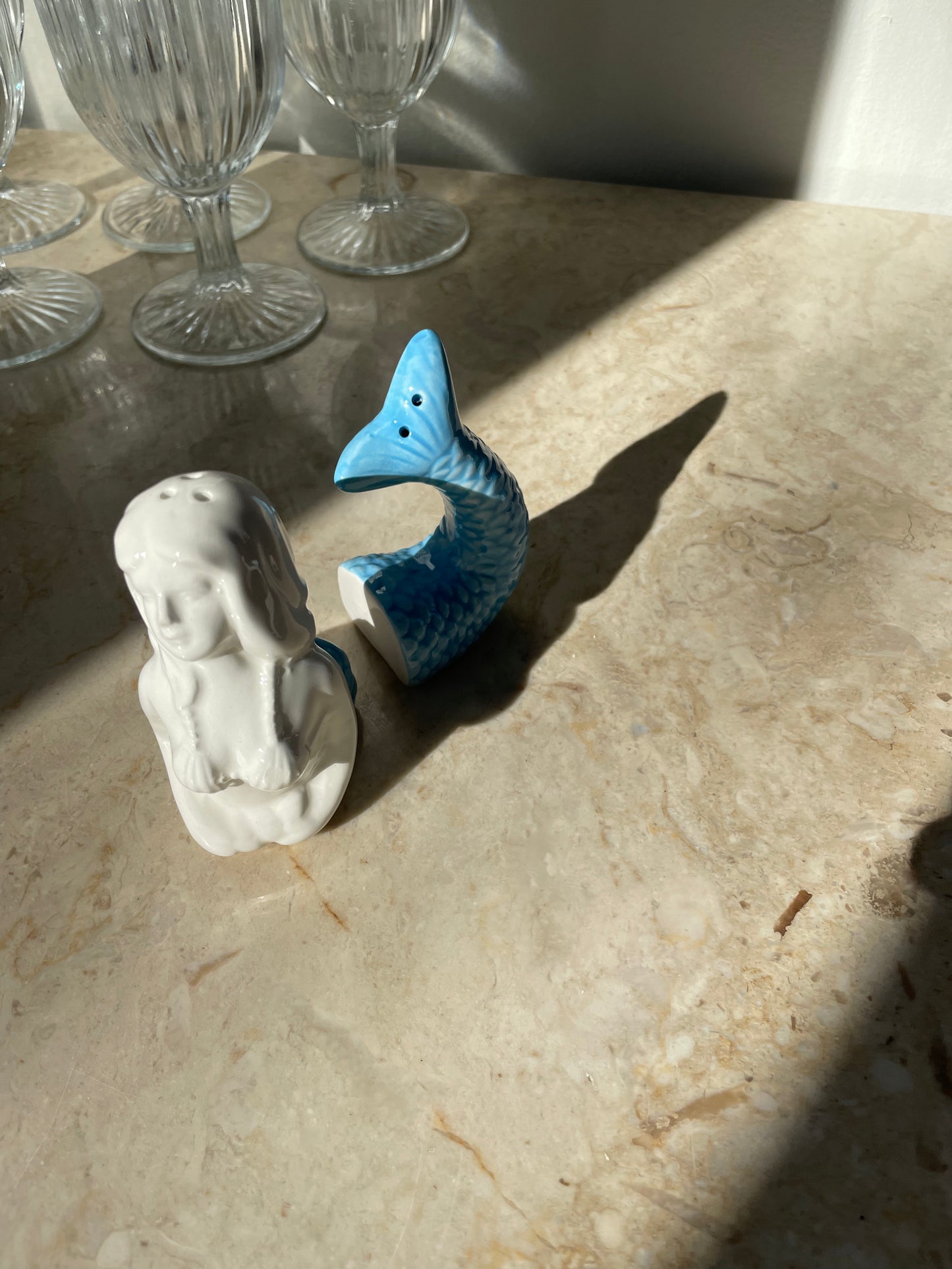 Mermaid Salt and Pepper Shakers