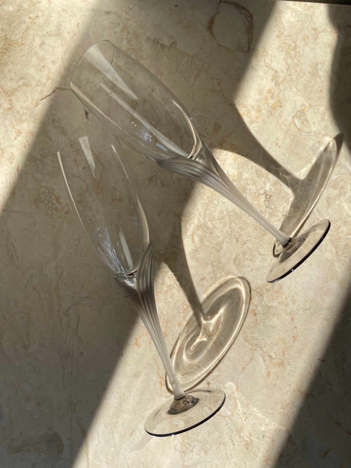 Tulip champagne glasses