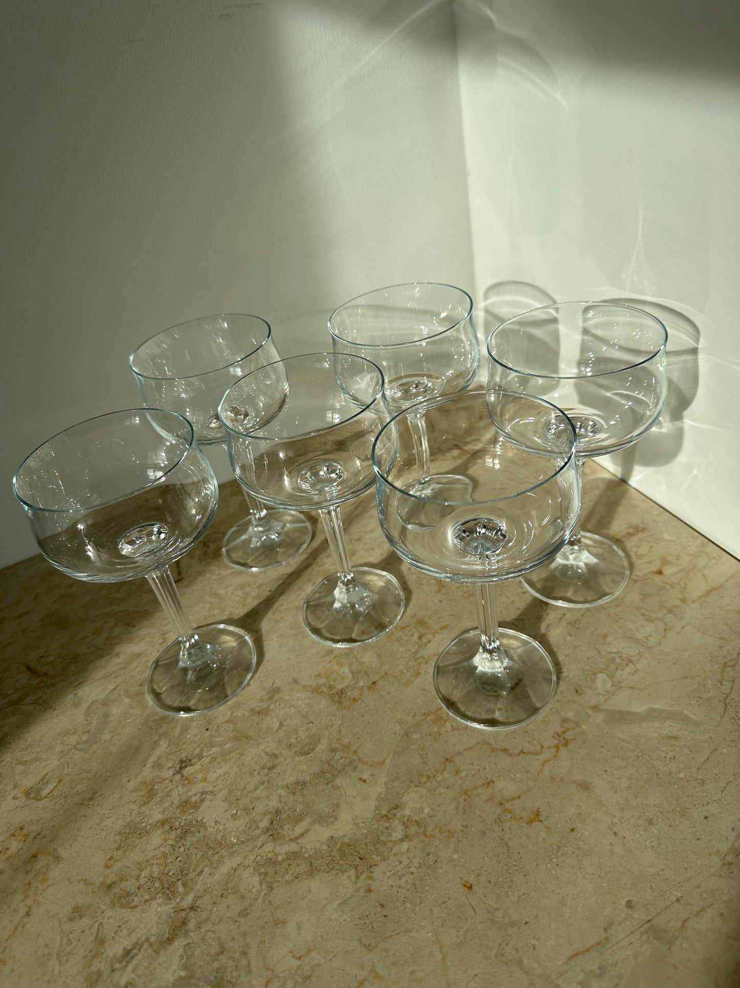 Vintage coupe glasses